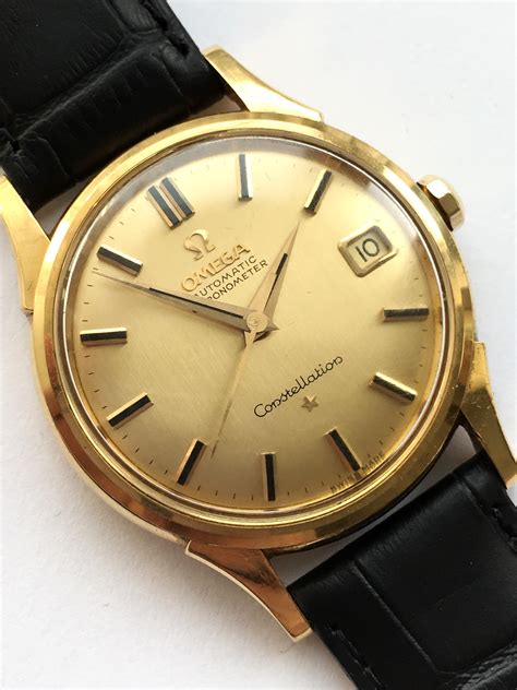 omega constellation gold|omega constellation gold watch 1974.